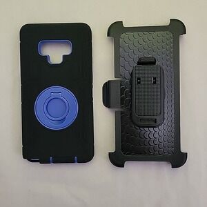 Samsung Note 9 Phone Case With Belt Clip, Blue
